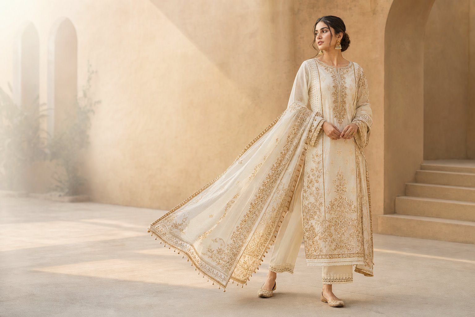Mehr Ivory traditional outfit