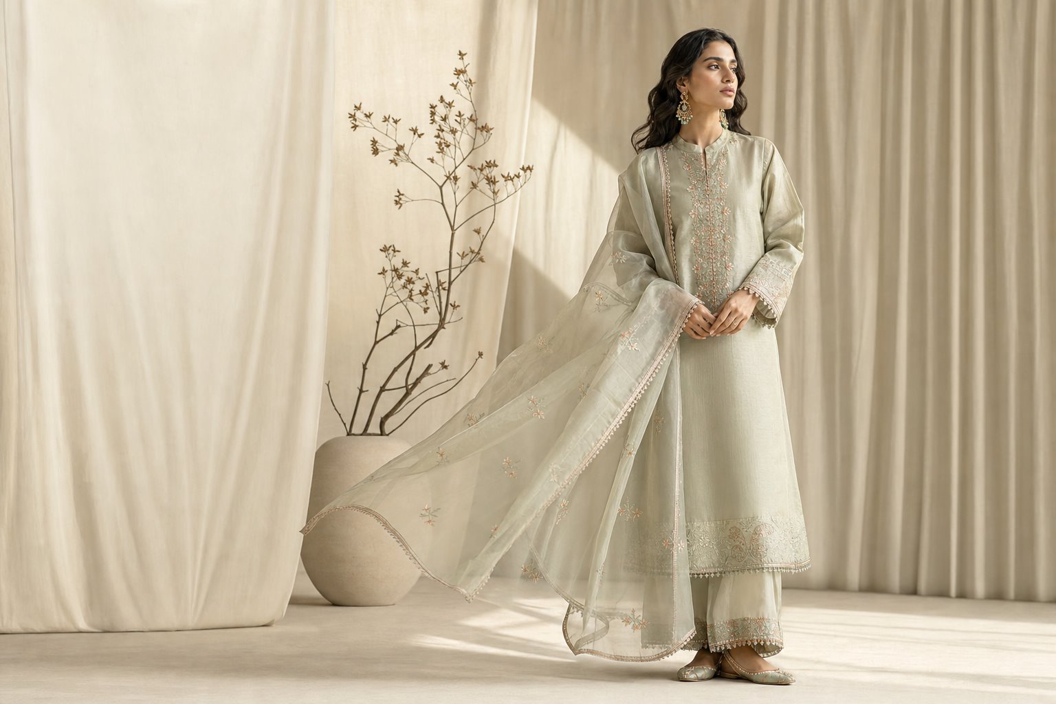 Noor Sage traditional outfit