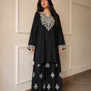 Elysian Noir – 2 Piece Embroidered Shalwar Kameez — view 1