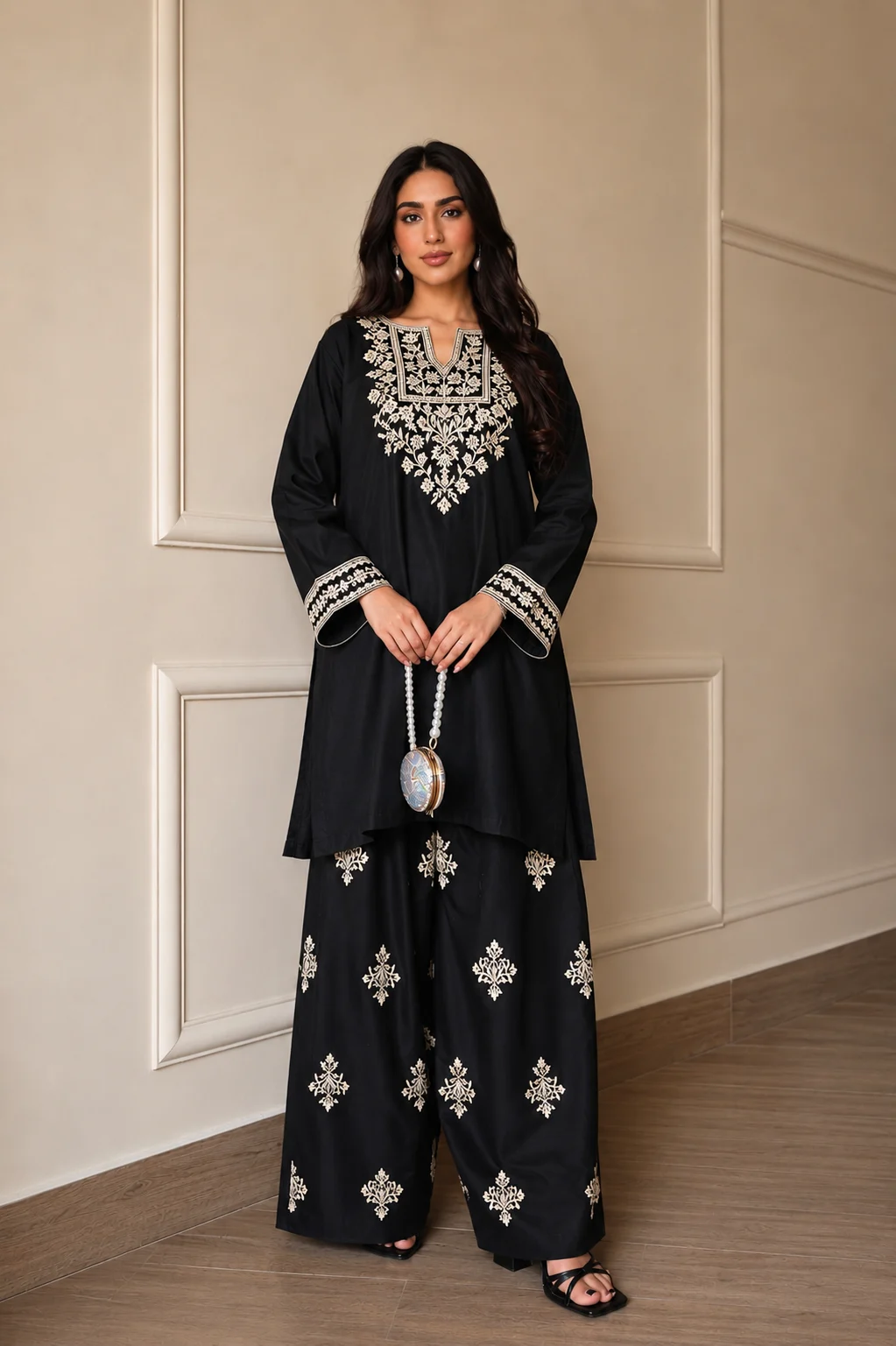Elysian Noir – 2 Piece Embroidered Shalwar Kameez — view 2