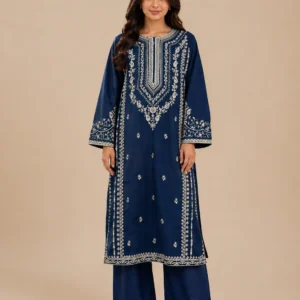 Midnight Elegance – 2 Piece Embroidered Suit — view 1